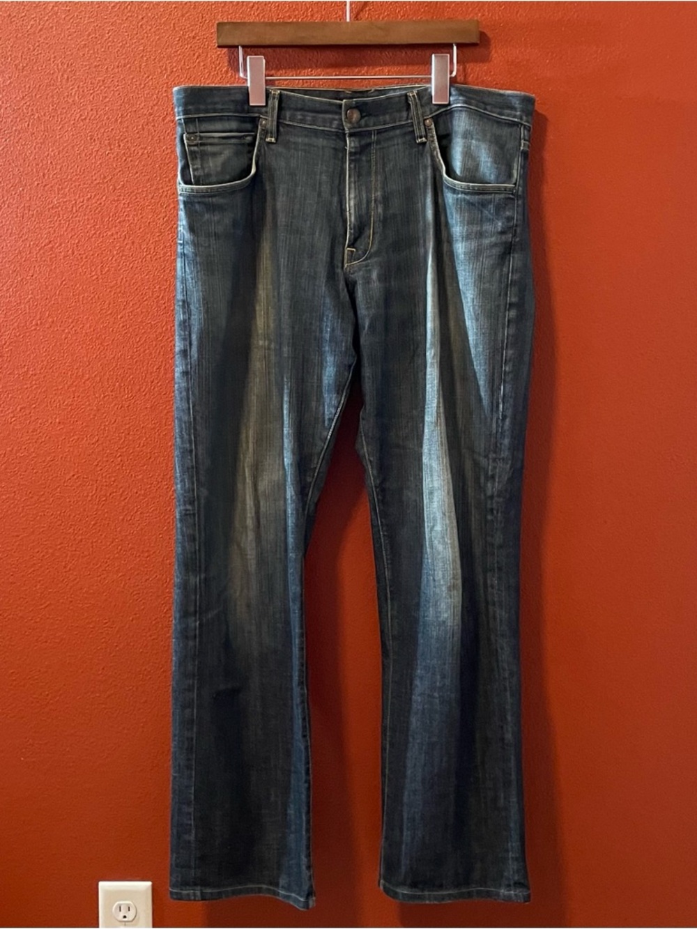Agave Copper Men’s Waterman Relaxed Straight Leg USA Made Blue Denim Jeans